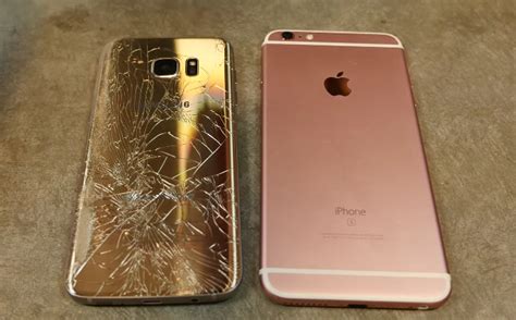 Galaxy S7 vs. iPhone 6s: Which phone can survive 